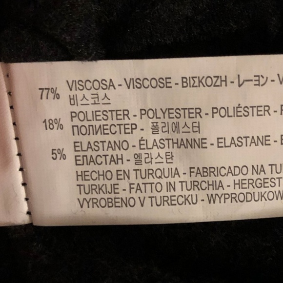 Zara Trafaluc Charcoal Skirt - Size Small - Picture 6 of 6